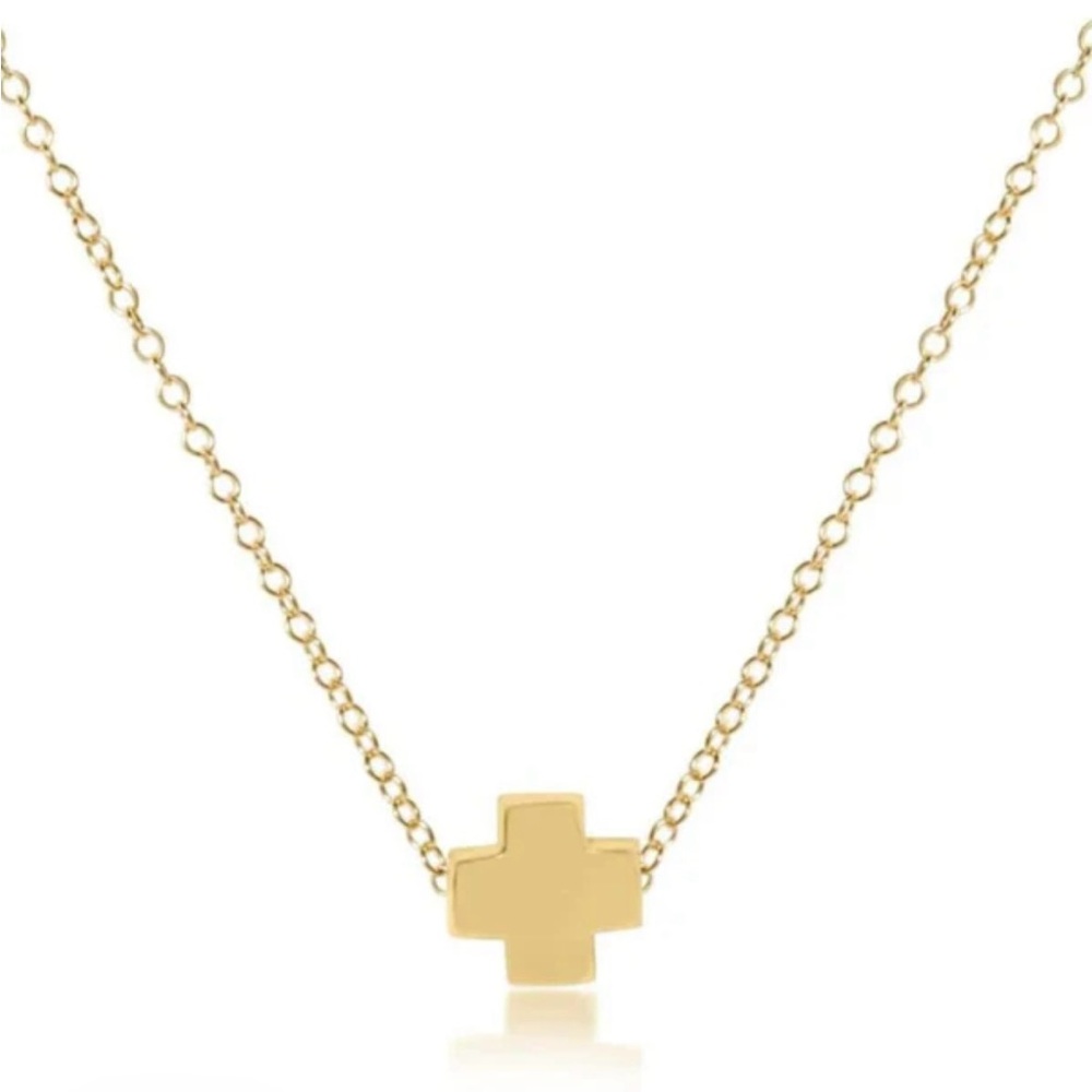 enewton 16” Gold Signature Cross Necklace